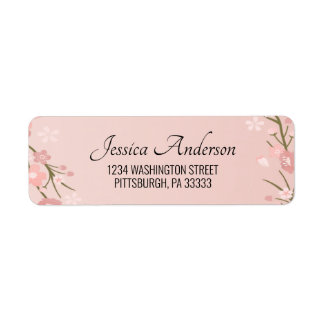 Etiqueta Endereço de Correspondência do Blossom Oriental