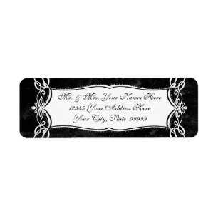 Etiqueta Endereço de Correspondência Rústica do Roteiro do 