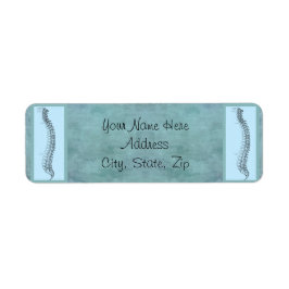 Etiqueta Endereço de devolução comercial da Chiropractic