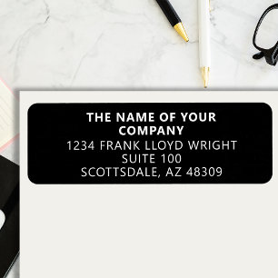 Etiqueta Endereço de devolução comercial personalizado do P