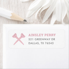 Etiqueta Endereço de devolução da Festa de aniversário Golf