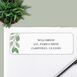 Etiqueta Endereço de devolução da união familiar