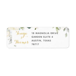 Etiqueta Endereço de Devolução de Casamento de Pequim Br