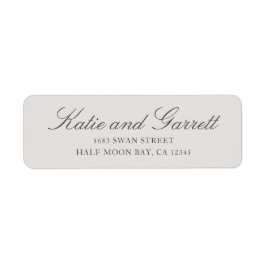 Etiqueta Endereço de Devolução de Casamento de Script de Ci