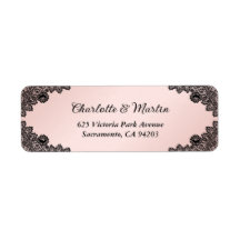 Endereço de Devolução de Casamento em Renda Floral