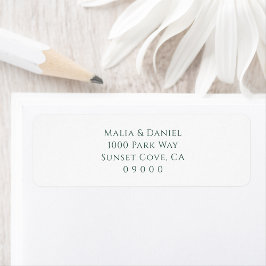 Etiqueta Endereço de Devolução de Casamento Personalizado M