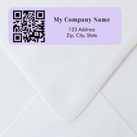 Endereço de devolução de código qr de negócios vio
