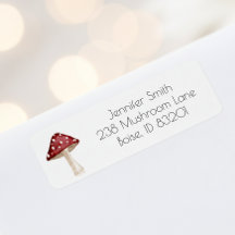 Endereço de devolução de Cogumelo Vermelho com Aqu