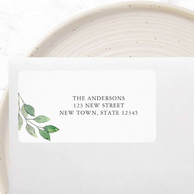 Etiqueta Endereço de Devolução de Granulado de Água (Criador carregado)