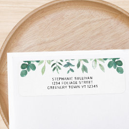 Etiqueta Endereço de Devolução de Granulado de Água