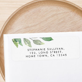 Etiqueta Endereço de Devolução de Granulado de Água