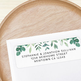 Etiqueta Endereço de Devolução de Granulado de Água