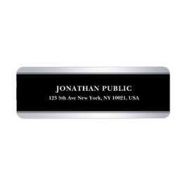 Etiqueta Endereço de devolução de Modelo do Elegante Modern