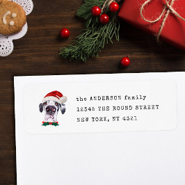 Etiqueta Endereço de devolução de Natal engraçado do Grande