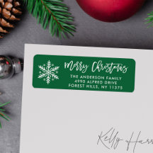 Endereço de Devolução de Script de Natal Merry Scr