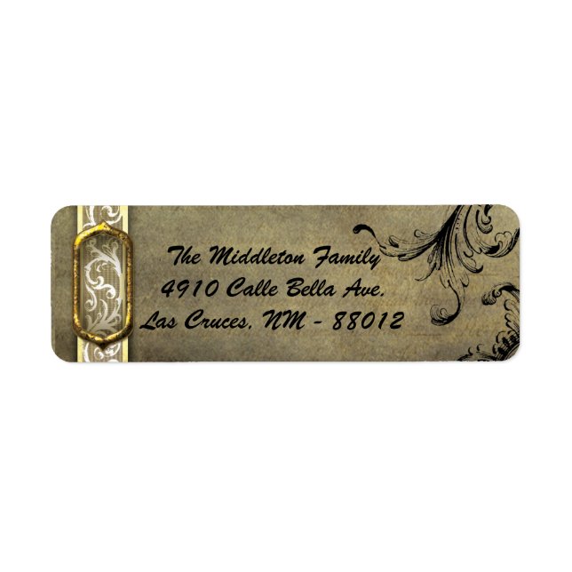 Etiqueta Endereço de devolução do arquivo de buckle XMAS XM (Frente)