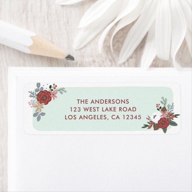 Etiqueta Endereço de devolução do Buquê de Natal (Insitu)