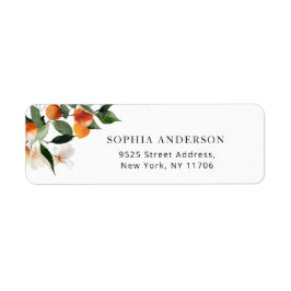 Etiqueta Endereço de devolução do chá de bebê Little cutie