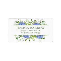 Endereço de devolução do Chá de fraldas Hydrangeas