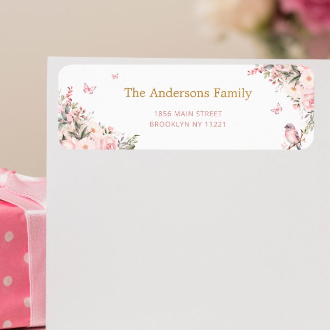 Etiqueta Endereço de devolução do Chá de fraldas Príncipe C (Criador carregado)