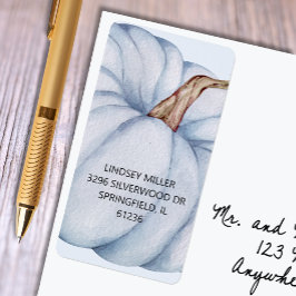 Etiqueta Endereço de devolução do Chá de fraldas Pumpkin Bl