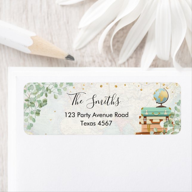 Etiqueta Endereço de devolução do Chá Eucalyptus Greenery V (Insitu)