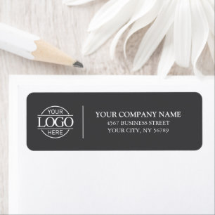 Etiqueta Endereço de devolução do logotipo de negócios mini