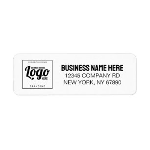 Etiqueta Endereço de devolução do logotipo profissional sim