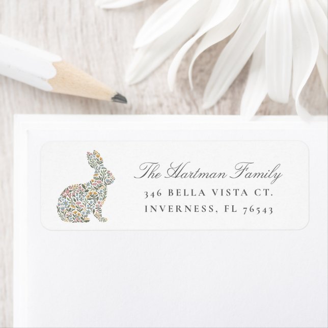 Etiqueta Endereço de devolução do Primavera de Páscoa do Co (Insitu)