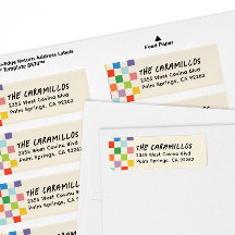 Endereço de devolução do quadro de controle colori