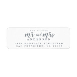 Etiqueta Endereço de devolução do roteiro da Sra. Silver In