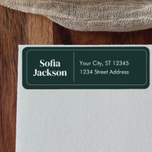 Endereço de Devolução do Script de Nome Verde Escu