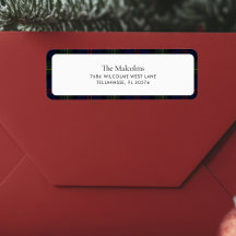 Endereço de devolução do Tartan Clássico Russo da 