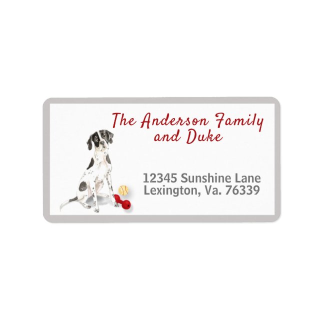 Etiqueta Endereço de devolução inicial dos ponteiros em ing (Frente)