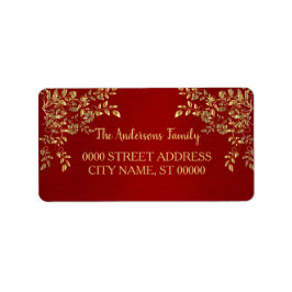 Etiqueta Endereço de Devolução Ouro de Natal Deixa Feriado 