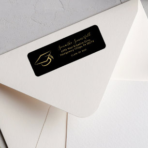 Etiqueta Endereço de devolução personalizada do Boné de gra