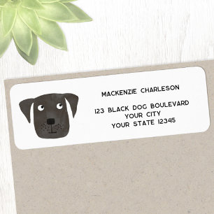 Etiqueta Endereço de Devolução Personalizado de Cachorro Pr