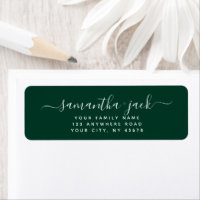 Endereço de Devolução Personalizado Manuscrito Ele