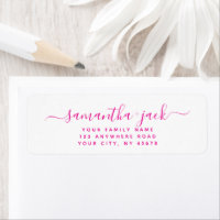 Endereço de Devolução Personalizado Manuscrito Ele