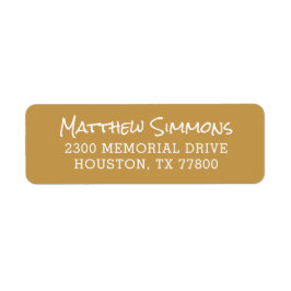 Etiqueta Endereço de devolução personalizado moderno