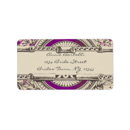 Etiqueta Endereço de devolução RSVP de pinagem de Cinza púr