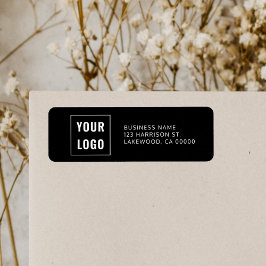 Etiqueta Endereço de devolução simples para profissionais d