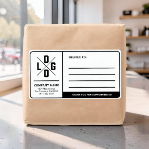 Etiqueta Endereço de Envio Comercial Personalizado com Logo