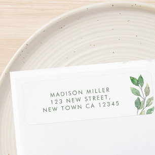 Etiqueta Endereço de Remessa com Verde
