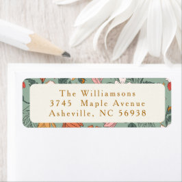 Etiqueta Endereço de Retorno Botânico do Verde da Sage em C