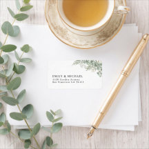 Endereço de Retorno de Casamento com Vegetação em
