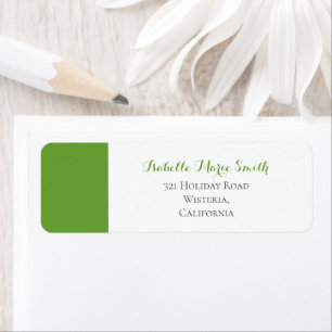 Etiqueta Endereço de Retorno de Casamento Moderno Simples V