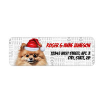 Endereço de Retorno de Natal de Cachorro Pomerânia