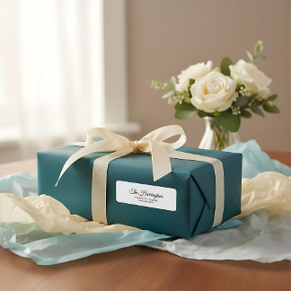 Etiqueta Endereço de retorno de script simples minimalista 