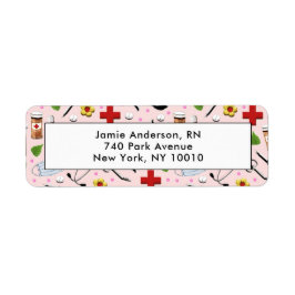 Etiqueta Endereço de retorno do enfermeiro